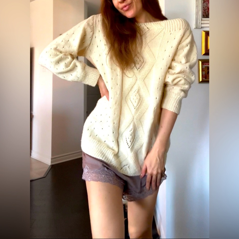Vintage cream sweater